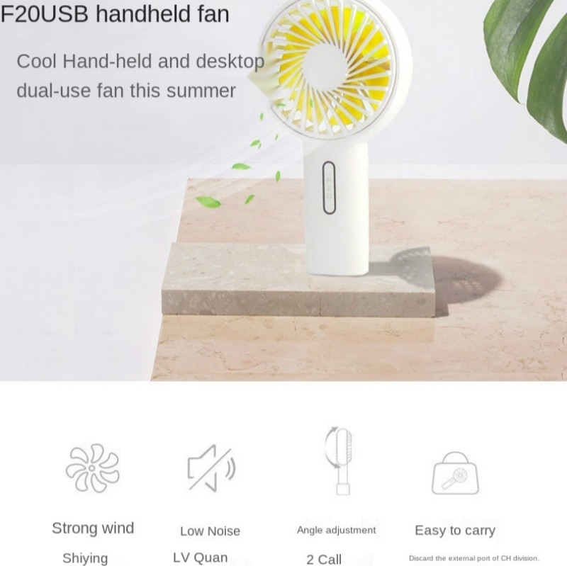 Desktop Schudden Hoofd Fan Usb Opladen Mini Grote Wind Student Slaapzaal Draagbare Handheld Kleine Ventilator
