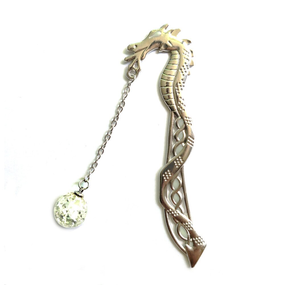 Metal Bookmark Feather Crown Luminous Feather Owl Bookmark Glow In The Dark Label Read Maker Book Accessories: A10