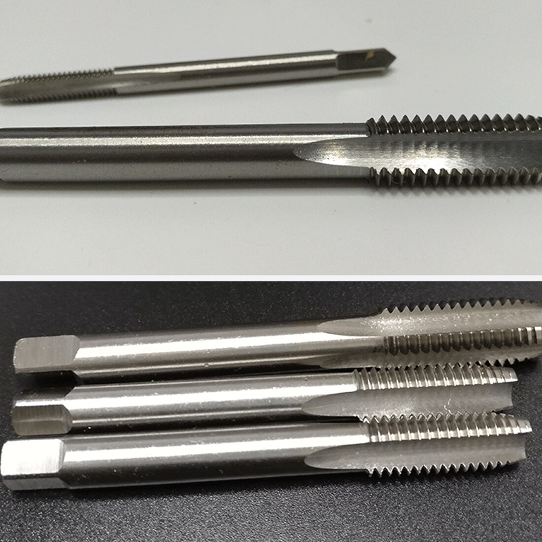 HSS Machine pointe en spirale droite cannelée 5 pièces/ensemble M3 M4 M5 M6 M8 roulement à billes en acier outil filetage perceuse à main