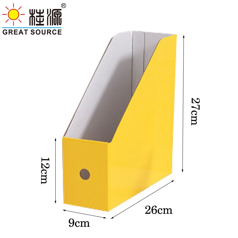 Składany pojemnik na dokumenty pudełko na gazety 5 kolorów na grupę blatowy Organizer falisty magazyn Bookend ffice materiały piśmienne (5szt)