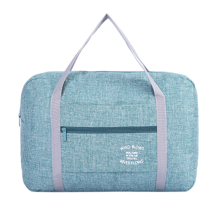 Waterproof Oxford Travel Bags Women Men Large Duffle Bag Travel Organizer Luggage bags Packing Cubes Weekend Bag: Mint Green