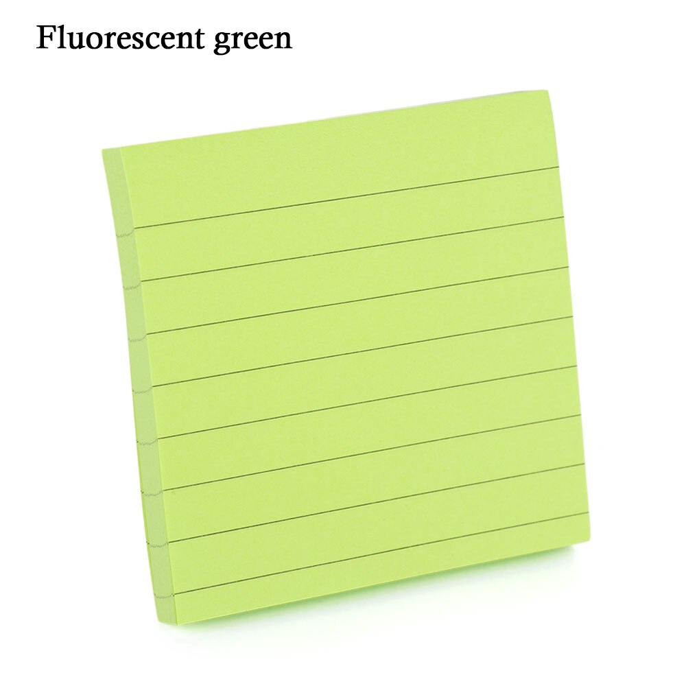 1PC About 80 Pages Office Sticky Notes Memo Pad Bookmark Memo Sticker Paper Adhesive Diary Marker Stationery: fluorescent green