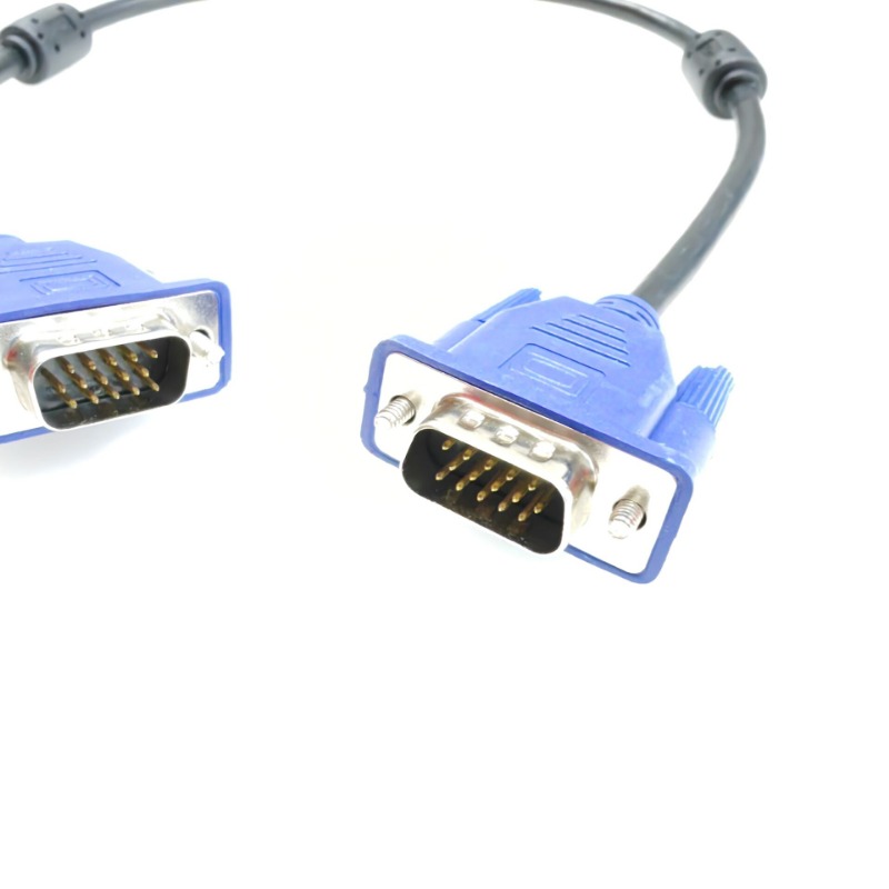 VGA 15pin HD15 Male Extension Video Cable for Computer Host Monitor Display Projector 30cm