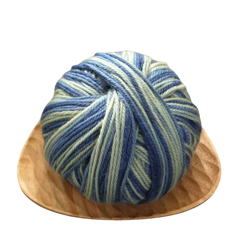 50g Sectional Dyed Colorful Wool Yarn for Knitting Sweaters Gloves Scarves Yarn To Make Hand-Knitted Crochet Thread Yarn: SKY BLUE