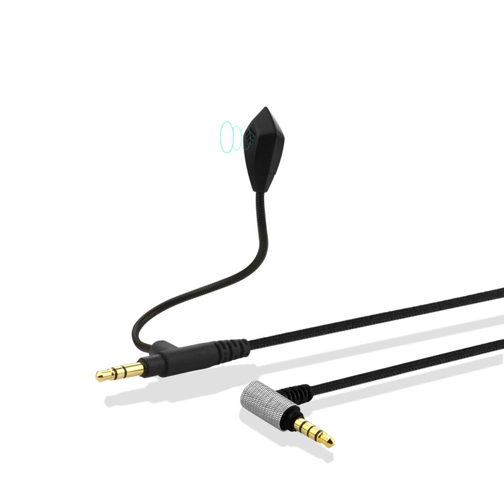 3.5Mm Boom Microfoon Volume Kabel Voor V-MODA Crossfade M-100 Lp LP2 M-80 V-80 Om Gaming Hoofdtelefoon Voor Skype PS4 xbox Een Telefoons