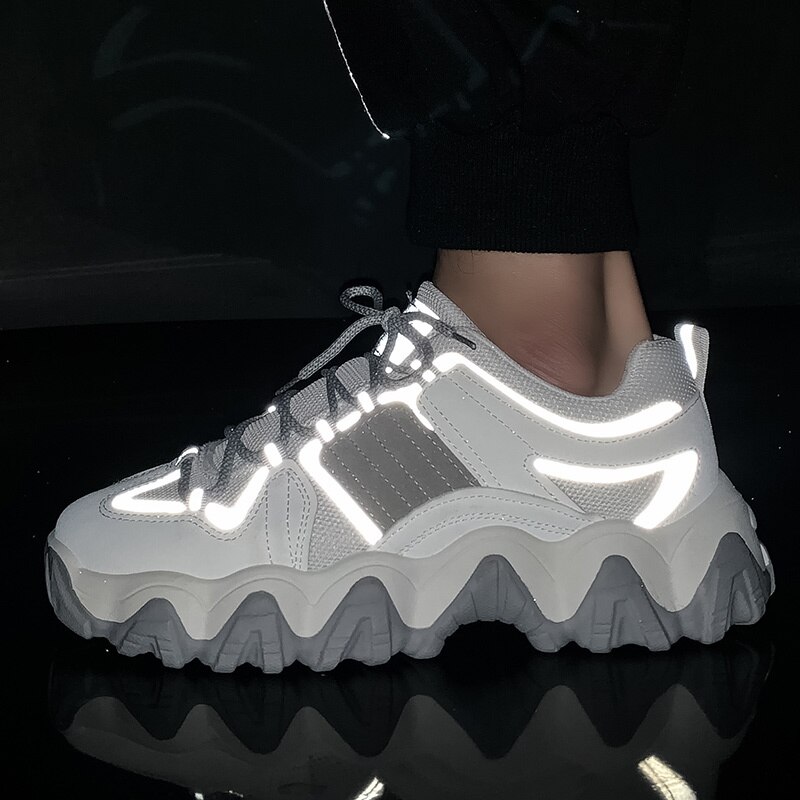Seedstar herenschoenen lenteschoenen platform sneakers voor heren dikke casual dad schoenen dames dikke zool jongens jelly schoenen