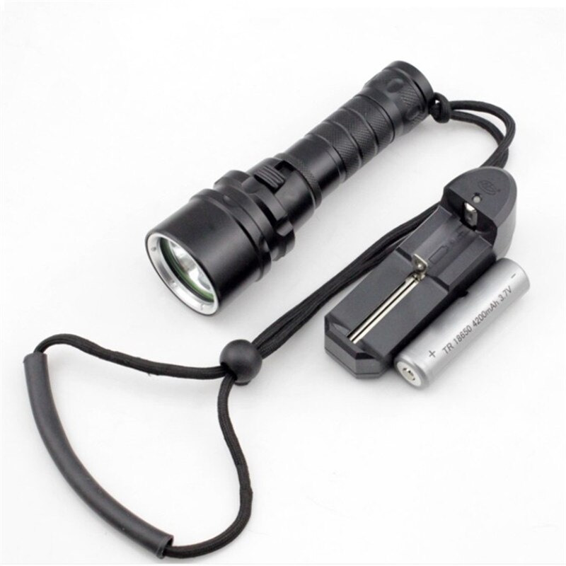 50000LM T6 L2 LED Zaklamp Duiken Onderwater 100M Scuba Fakkel Lamp Met Lader Voor Outdoor Camping Wandelen