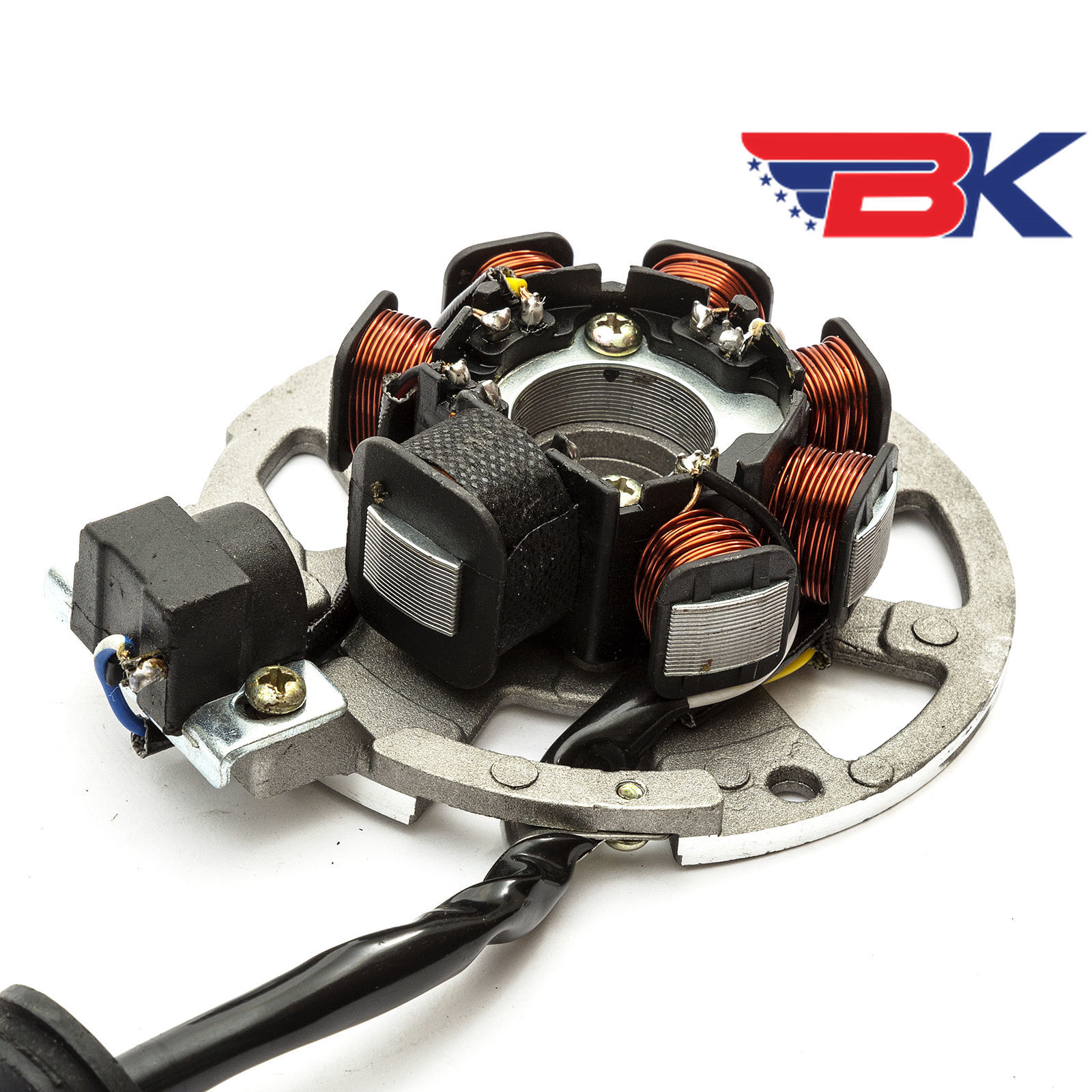 7 spole 5 ledninger tænding magneto stator keeway fact orkanmatrix  ry8 pgo 50cc 90cc 2 takt