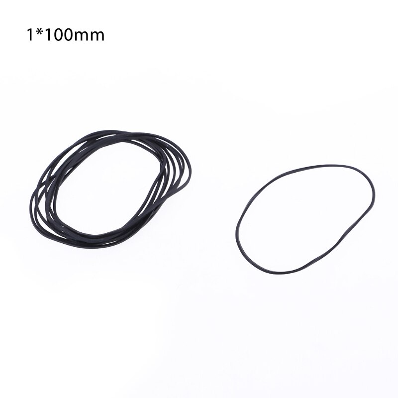 10 Uds coche correas planas de Cassette de DVD grabadora de cinta giratoria de la correa de cinta de Cassette de 1mm: K