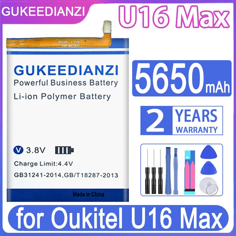 Battery for Oukitel U10 U11 U15 U16 U18 U20 U22 U23 U7 U2 MAX plus Pro U11Plus U15Plus U16Max U20Plus U7MAX U7plus U7Pro + tools: U16 Max