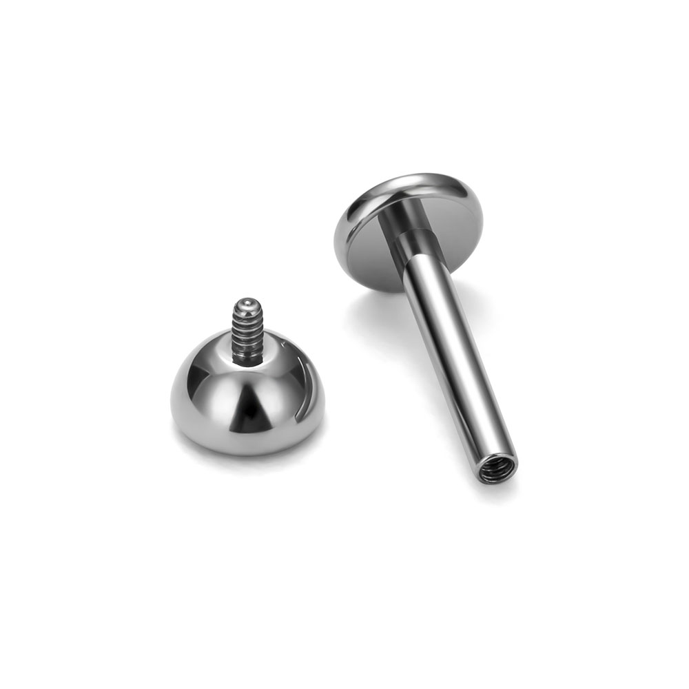 10/50 Uds G23 hilo interno de titanio en forma de taza cartílago de oreja uñas joyería perforada Simple y de uñas de oreja labio