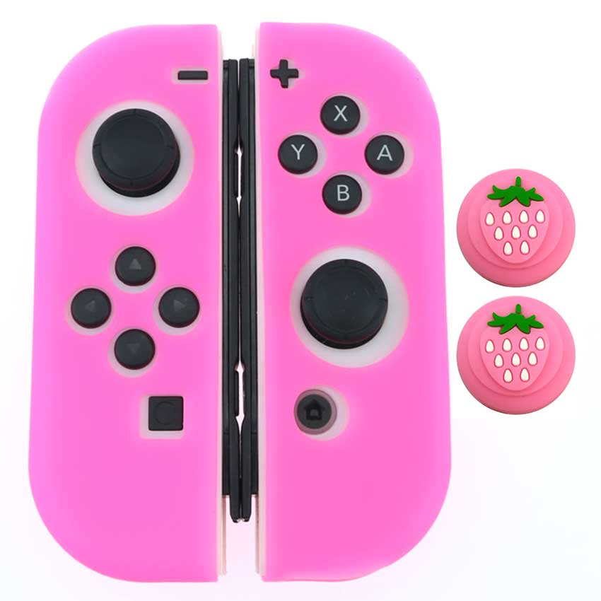 JCD-funda protectora de silicona suave + tapas de Joystick para Nintendo Switch NS NX Joy-Con, 1 Juego: MM NO.67