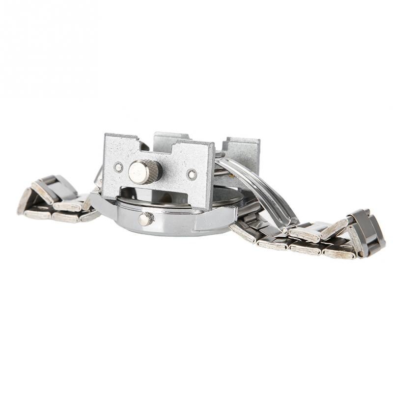 2Pcs Multifunctional Steel Watch Movement Holder Vice Clamp Remover Adjuster Fixer Adjustable Watch Repair Tool for Watchmaker