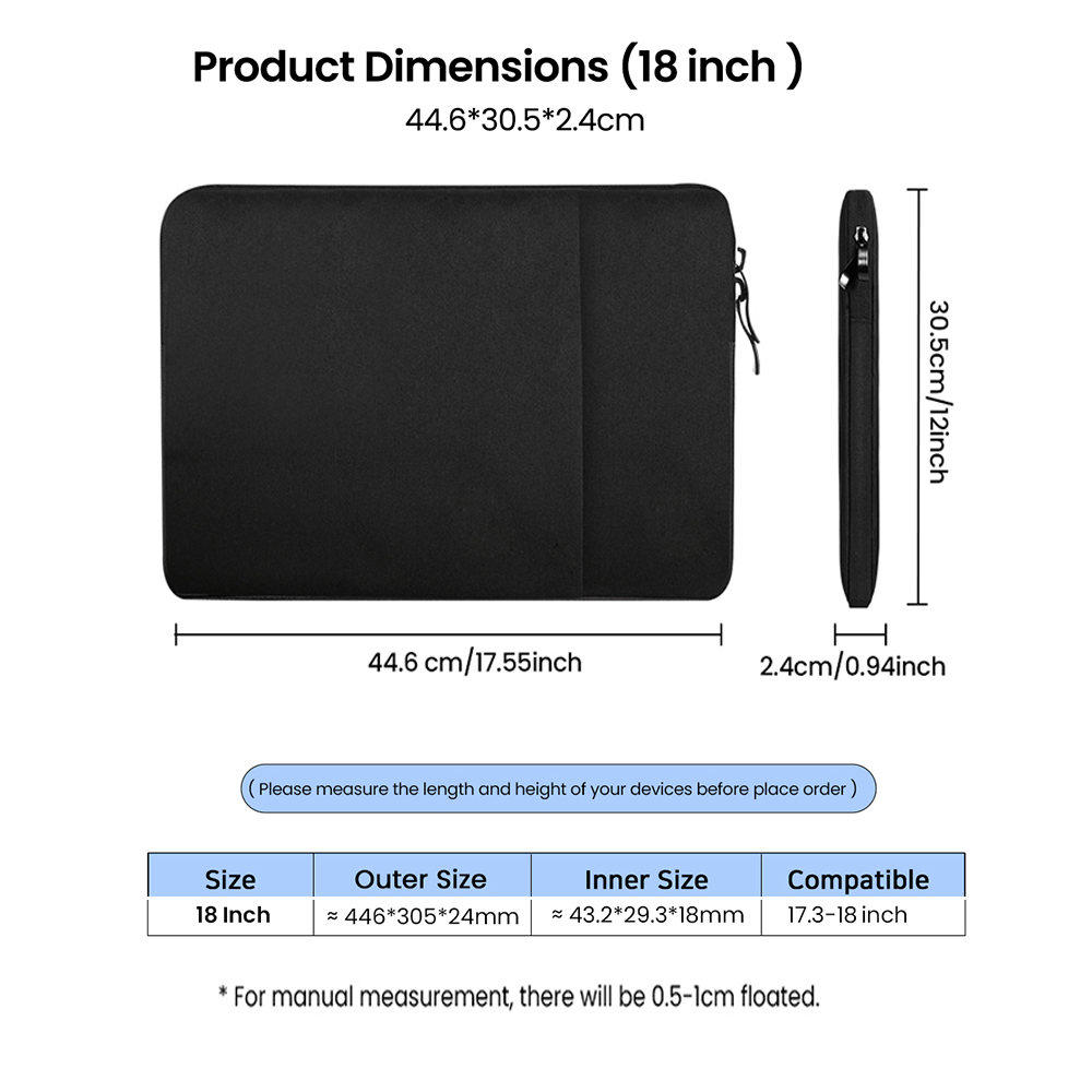 Cdisplay Laptop Tas 18 Inch Notebook Hoes Voor Macbook Pro 16 14 Air 13 Draagbare Monitor Lenovo Dell Computer Tas