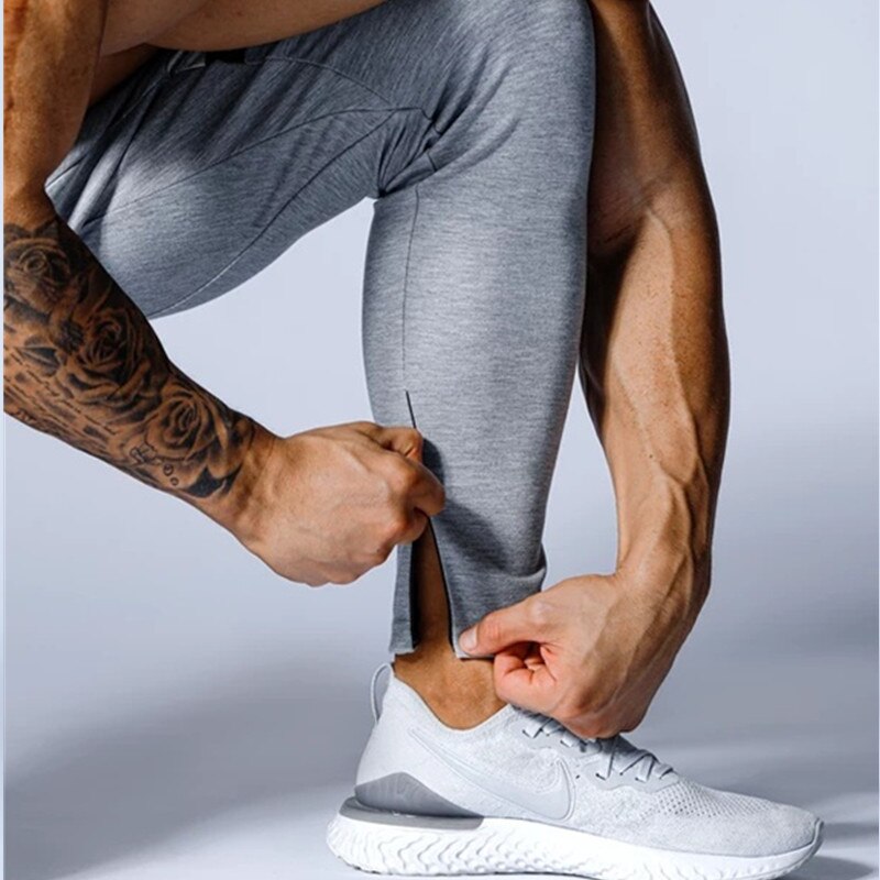 Mannen Elastische Band Casual Broek Broek Fitness Sport Broek Dieptepunt Strakke Skinny Broek Broek Gym Jogging Sport Broek