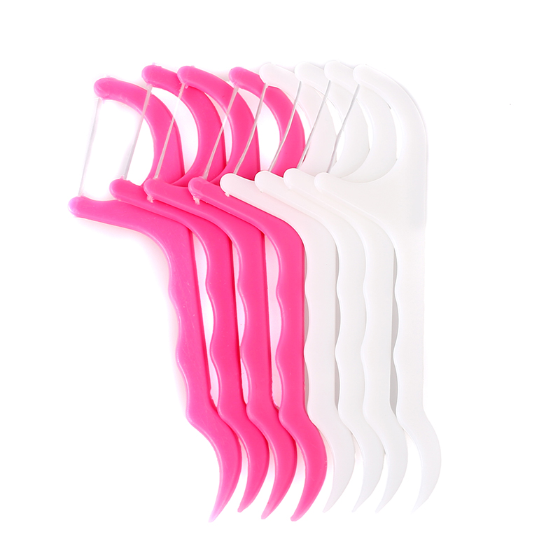 100Pcs Oral Hygiene Toothpicks Plastic Healthy Dental Floss Oral Teeth Clean Tools Interdental Toothpicks