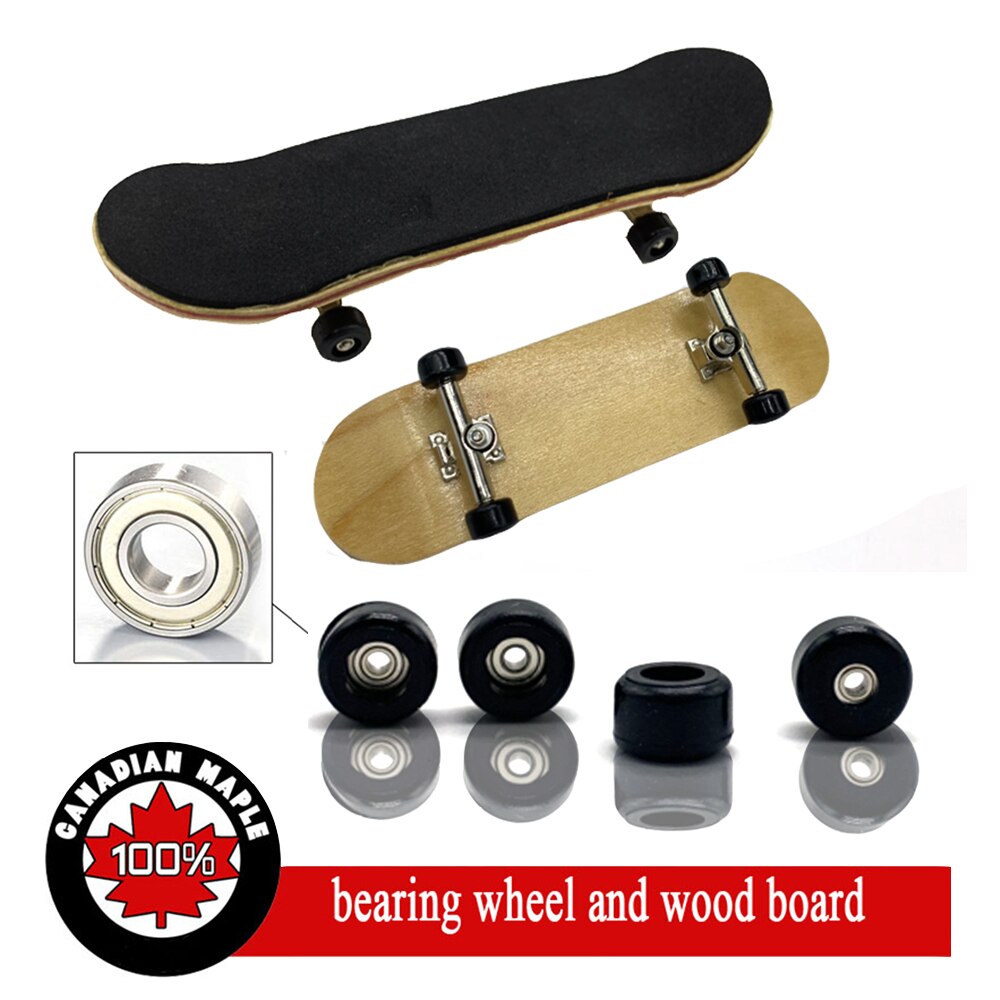 5 forskellige farve gribebræt, træ gribebrætter finger skateboard legering stent bærende hjul nyhed gribebræt