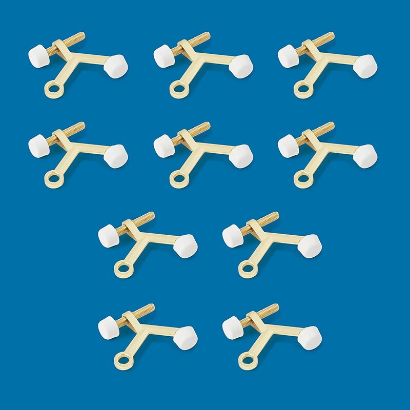 10 Pack Standard Hinge Pin Door Stop, Hinge Pin Adjustable Positioning Door Stop