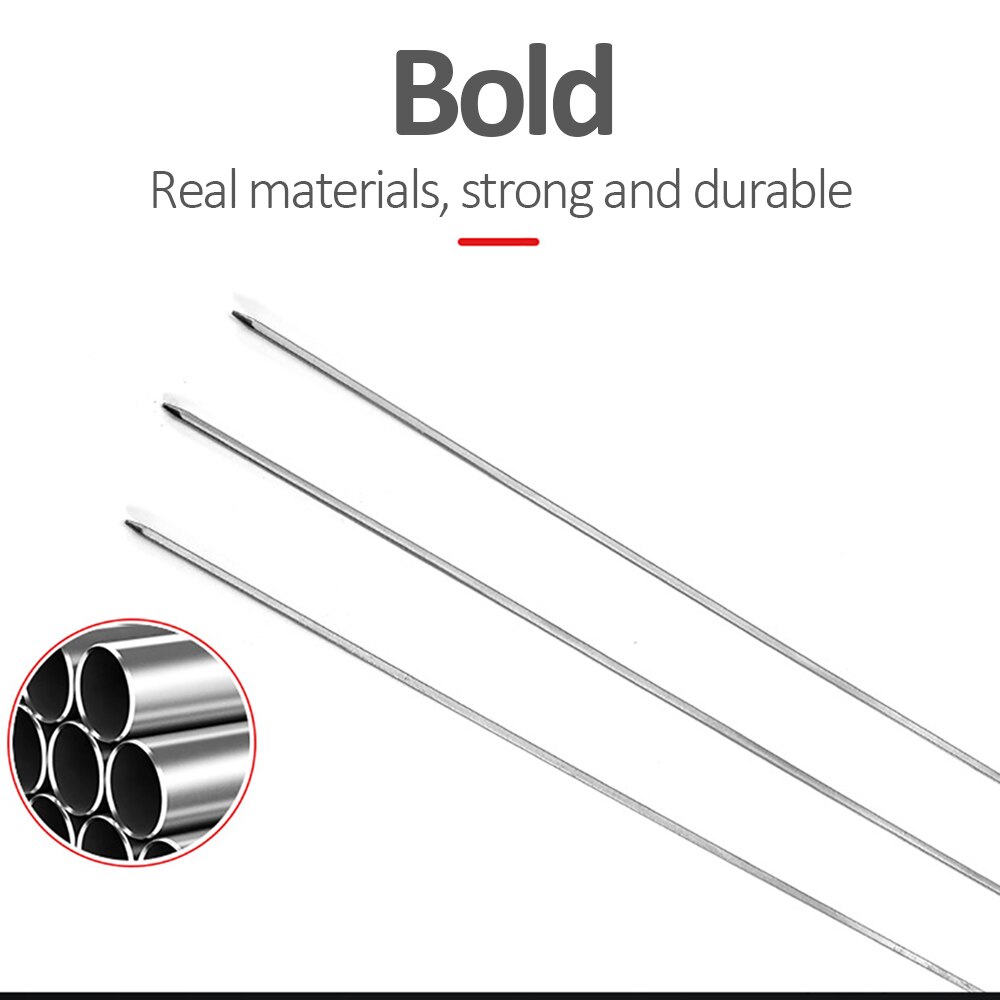 10pcs Stainless Steel BBQ Meat Sticks Long Chef Grill Food Holders Skewers Needle Prongs For Barbecue Party Skewers