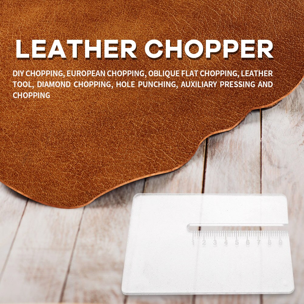 DIY Handmade Leathercraft Diamond Punch Auxiliary Tool Acrylic Punch Puller High Clear Punch Assist Pressing Mold Prevent