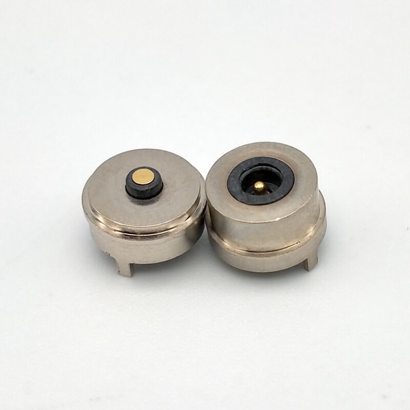 Magnet Spring-Loaded Pogo Pin Connector Single Spring Pin 2 Poles Charge Power Male Female Probe Solder Wire and PCB