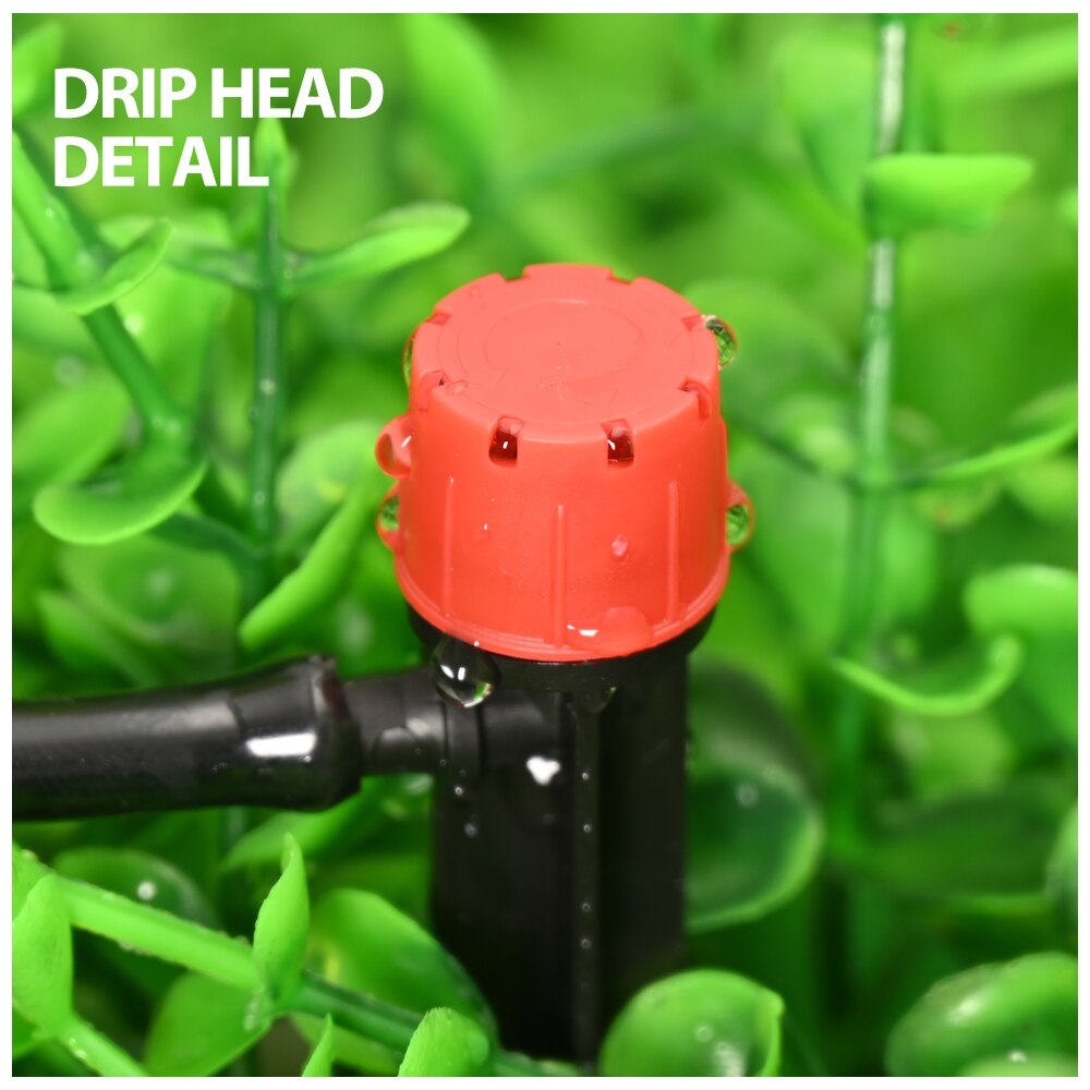 15M 4/7Mm Hose Drip Irrigation System With Timer Watering Set Adjustable Micro Drippers For Irrigation Plant Watering System