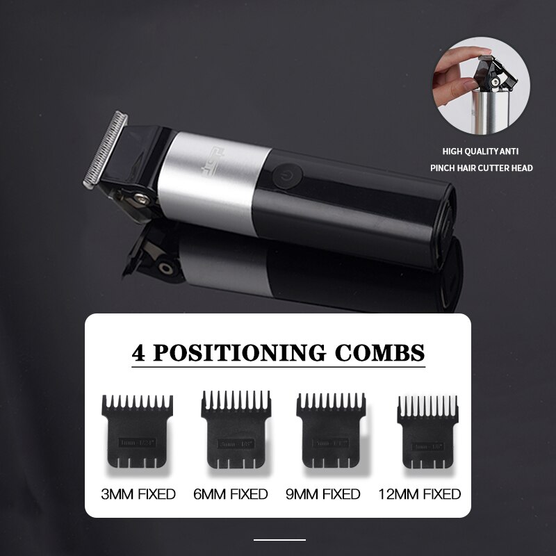 Cortadora de pelo de 2 velocidades para hombres, cortadora de pelo eléctrica de barba, máquina cortadora de pelo recargable, cuchilla de corte de pelo puede ser cero
