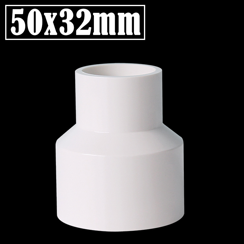 2 Stks/partij 20/32/40/50 20/25/32/40Mm Pvc Rechte Verminderen Connectors aquarium Fish Tank Adapter Tuin Watering Buis Connector: green