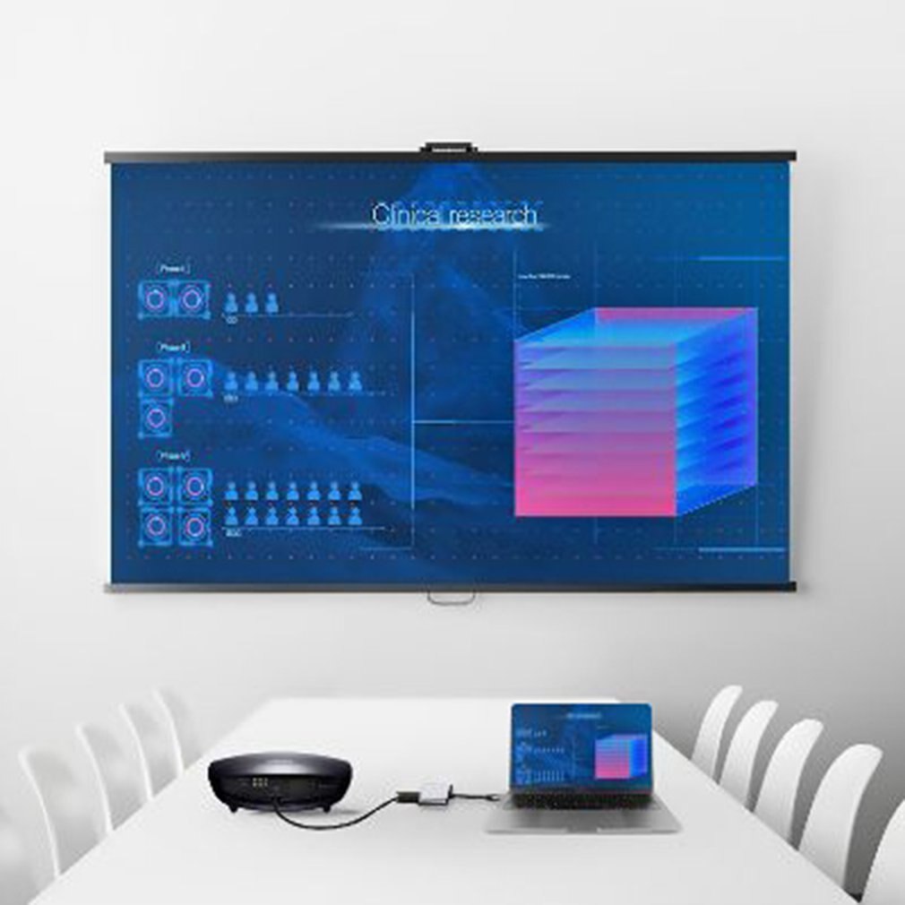 Type-c to hdmi vga female head four-in-one transfer wiring type c to hdmi 4K30hz HD conversion lines