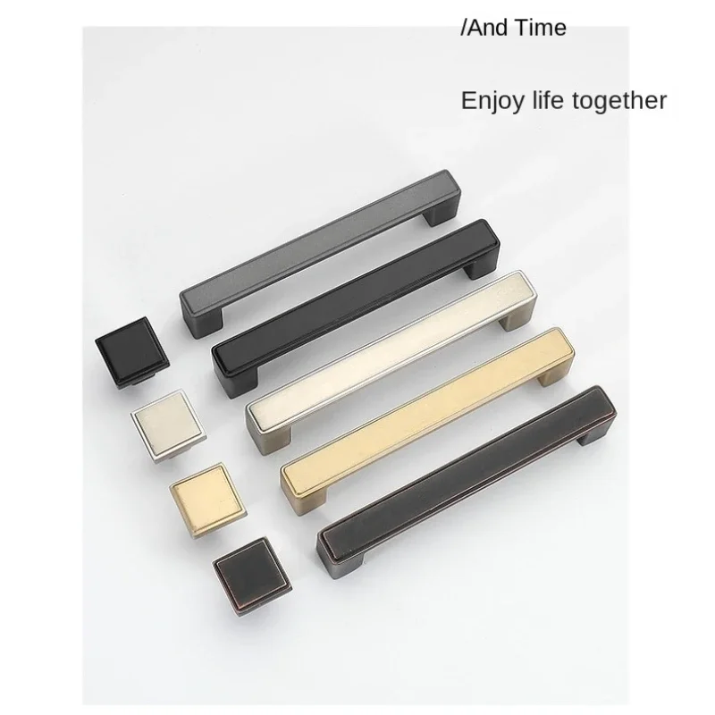 Møbelhåndtak skuffeknotter og håndtak for skap garderobe dørhåndtak i sinklegering 96mm/128mm/160mm/192mm/320mm- hulls deling