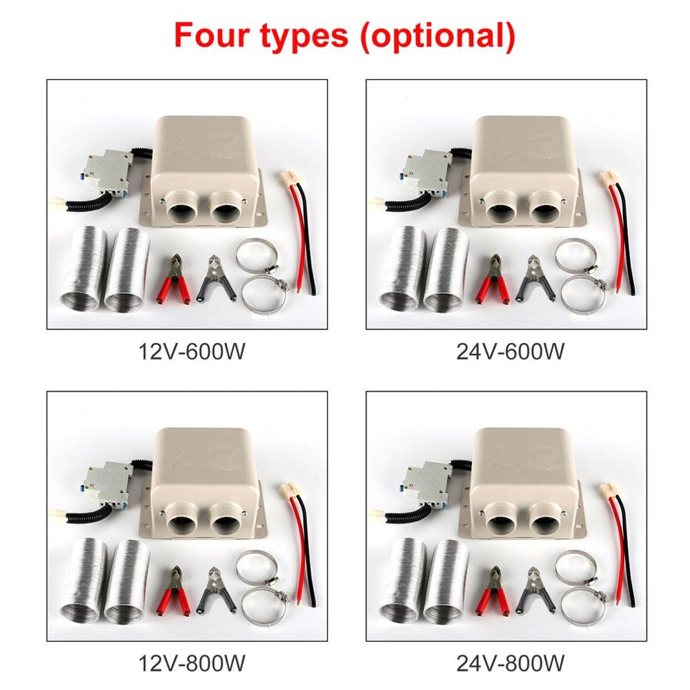 heißer 12 V/24 V 800W Auto Heizung Auto Glas Defroster Fenster Heizung 2 Luft Auslauf Winter warme Trockner Auto Heizung Nebel Eliminator