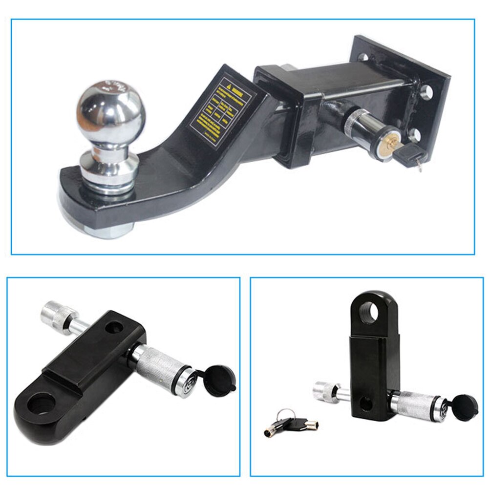 Trailer Hitch Pin Locking Steel Chrome Plated Pin Tow Hitch Receiver Lock Trailer Automobile Boat Accessories