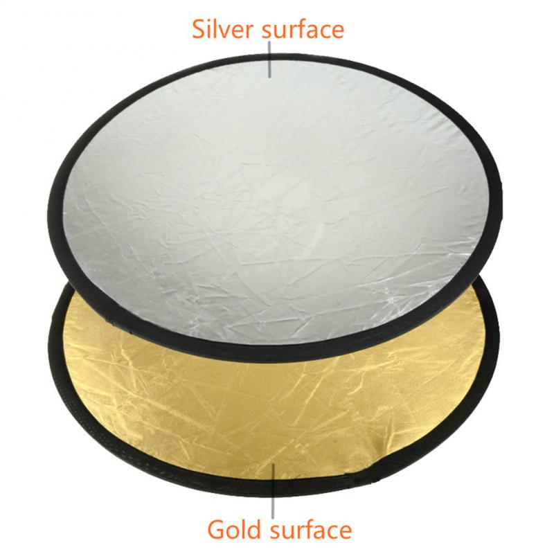 Mini Photography Live Lighting Photo Supplementary Light Plate 2 In One 30CM Round Reflector Fill Light Board Portable Folding