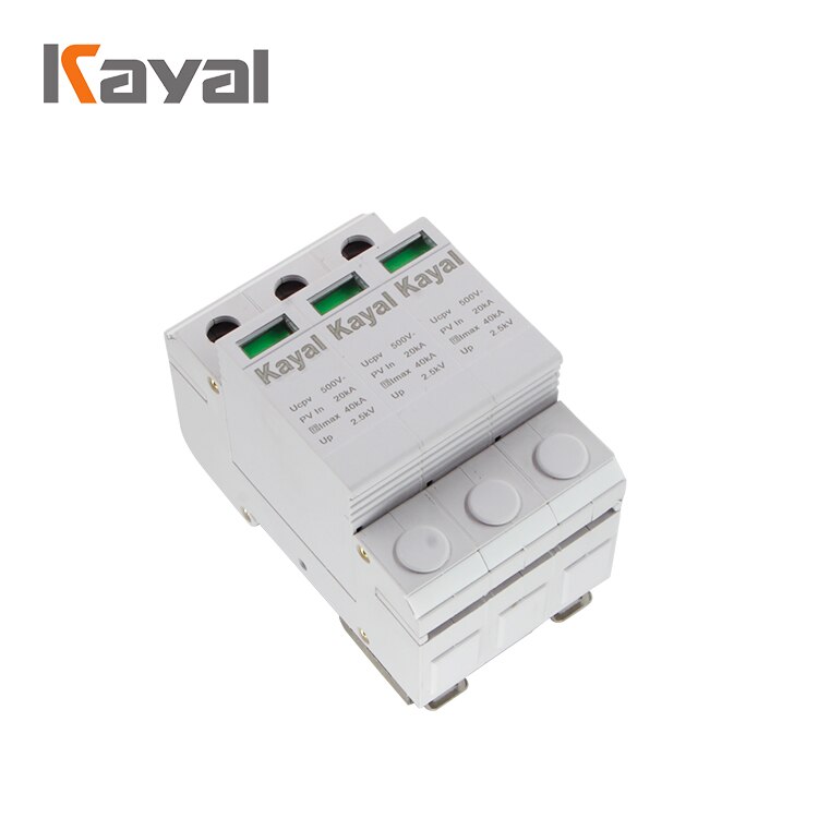 Genuine Kayal DC SPD 1000v 1P 2P 3P 4P 40KA Spd Solar Surge Arrester Spd Surge Protective Device Good Performance