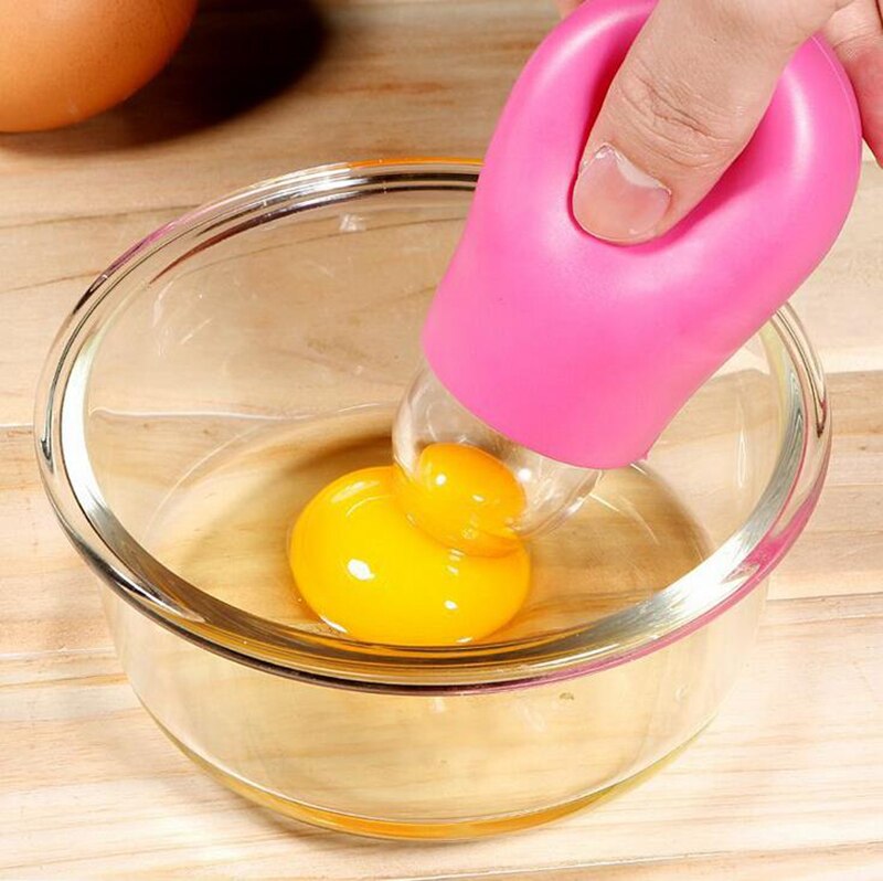 1PC Premium Suction Egg Yolk Silicone Egg Separator Egg White and Yolk Separator AKUHOME Egg separator for kitchen tool