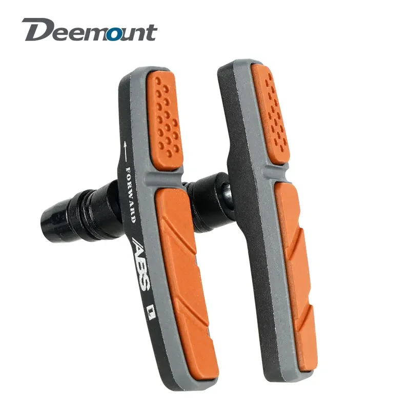 Deemount MTB V-Brake Pads Mechanical Linear Pull Brakes Dual Compound Composition All-Weather Bicycle Brake Blocks