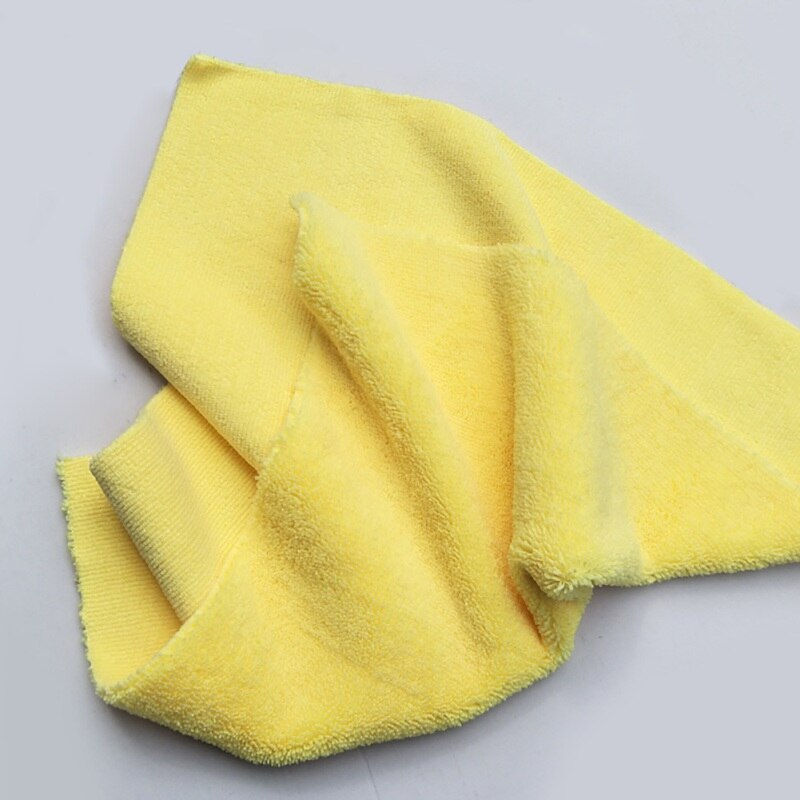Tissu de microfibre sans bord 380gsm aucune serviette de détail de bord supérieur pour les finitions de polissage lavant la serviette d'absorption d'eau de voiture: B
