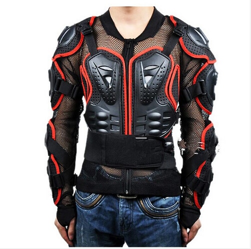 Motorcykler panser beskyttelse motocross jakke beskytter moto cross bryst ryg beskyttelse beskyttelsesudstyr to farve