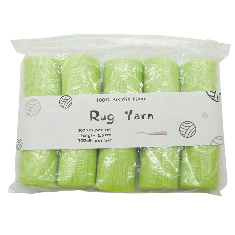 10 Rolls Pre-Cut Latch Hook Yarn Threads for Making Pillowcases Blanket Rug DIY: 13
