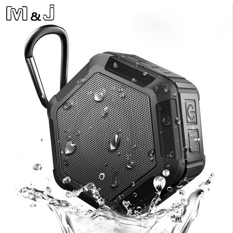 M & J Werk in Water Draagbare Draadloze Bluetooth Speaker Subwoofer Krachtige IP65 Outdoor Sport Mp3 Player Music Speaker Bass