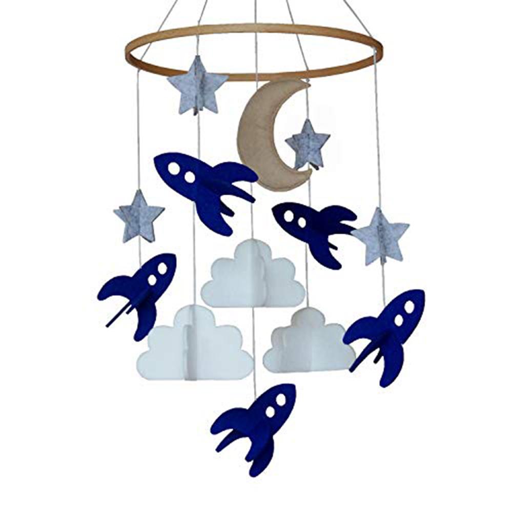 Atrapasueños colgante para cuna de bebé, atrapasueños móvil, estrellas, nubes, Luna, decoración para dormitorio infantil