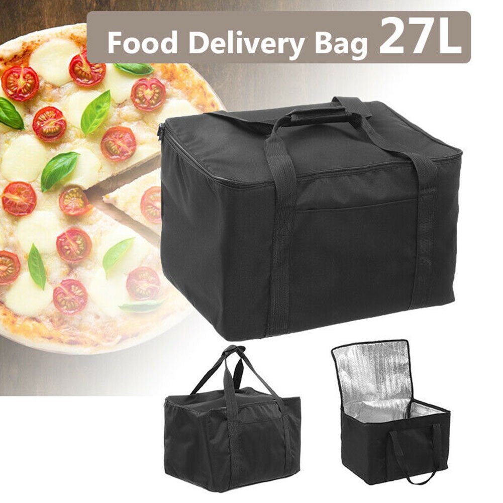 Ice Pack Lunch Container Pizza Pies Food Bag Waterproof Portable Storage Insulation Carrier Drink Holding Outdoor