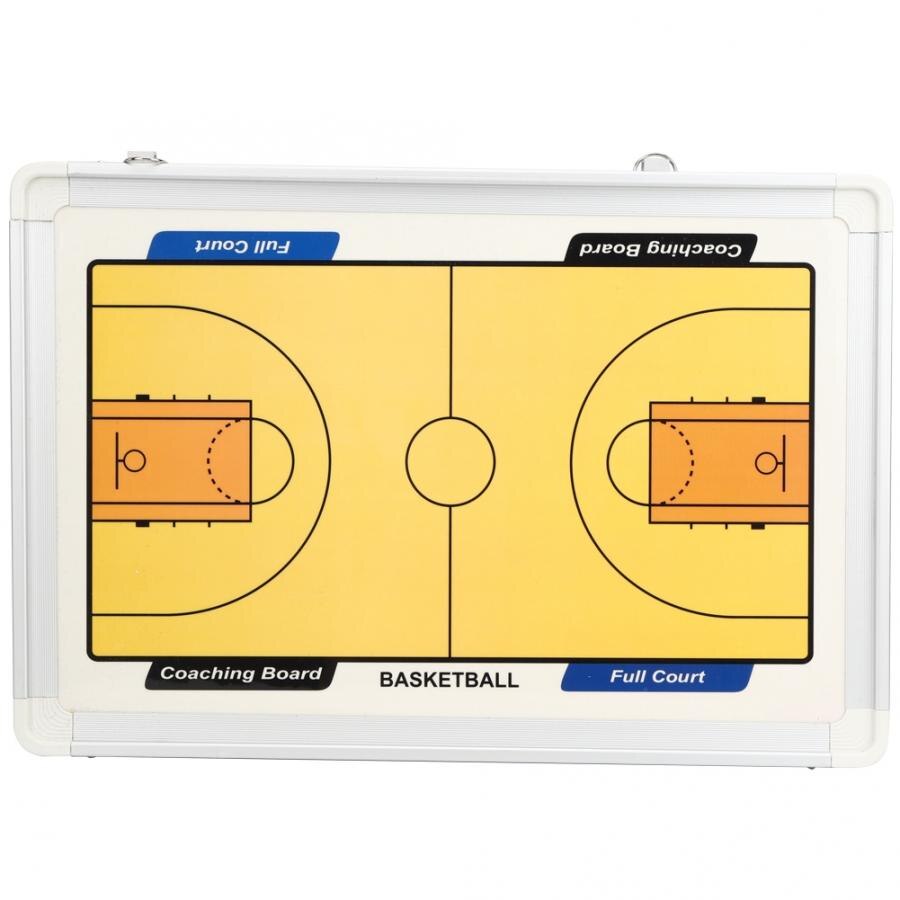 Basketball Tactic Board Aluminium Alloy Frame Magnetic Basketball Board Durable Board with Pen Basketball Accessory