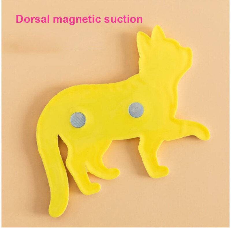 Fridge Magnet Japanese Cat Refrigerator Magnet Hook Refrigerator Hook Cute Cartoon Cat Tail Hook Strong Magnetic Hook