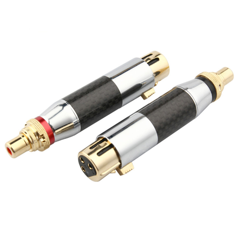 High End Audio Jack Rca Naar Xlr Female Connector Luidsprekers Hifi Microfoon Adapter Audio Versterker Sound Mixer Diy Rca Converters