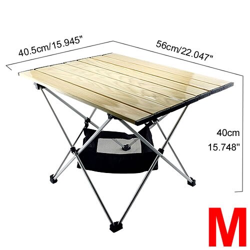 Folding Table, Portable Camping Table, Aluminum Collapsible Table top, Ultralight Compact: 02