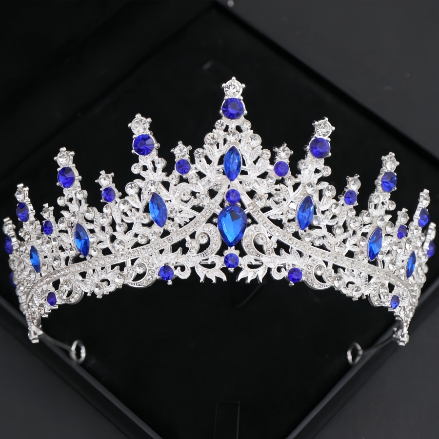 Barokke Kristallen Tiara's En Kronen Voor Vrouwen Strass Prom Diadeem Hoofdband Bruids Bruiloft Haaraccessoires Sieraden Kroon Tiara