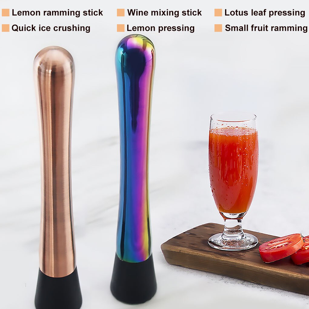 Batidora de cóctel de acero inoxidable para Bar, mezclador de bebida, fruta, hielo picado, herramienta de Bar, 1 ud.