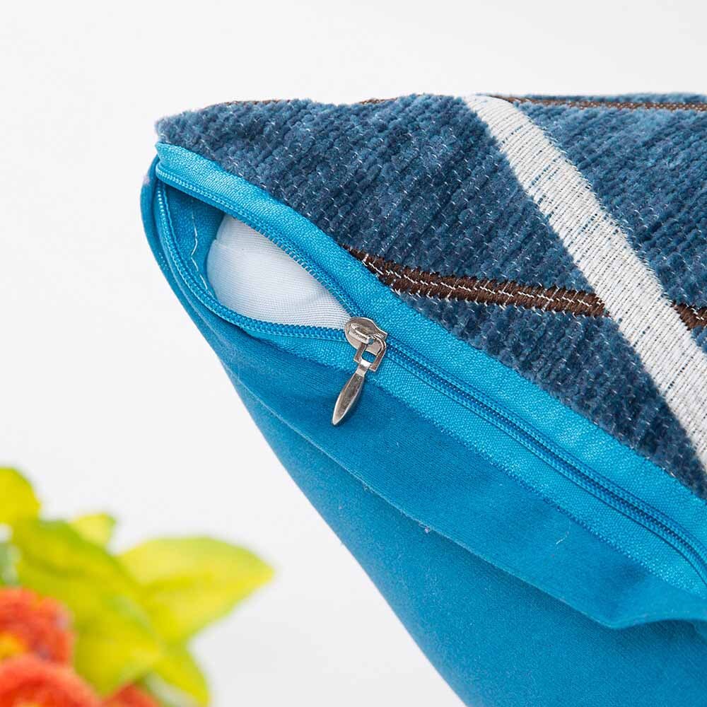 Peluche rayé taie d'oreiller Kissen confortable housse de coussin pour la maison oreillers décoratifs pour canapé Cojines Decorativos Para Sofá