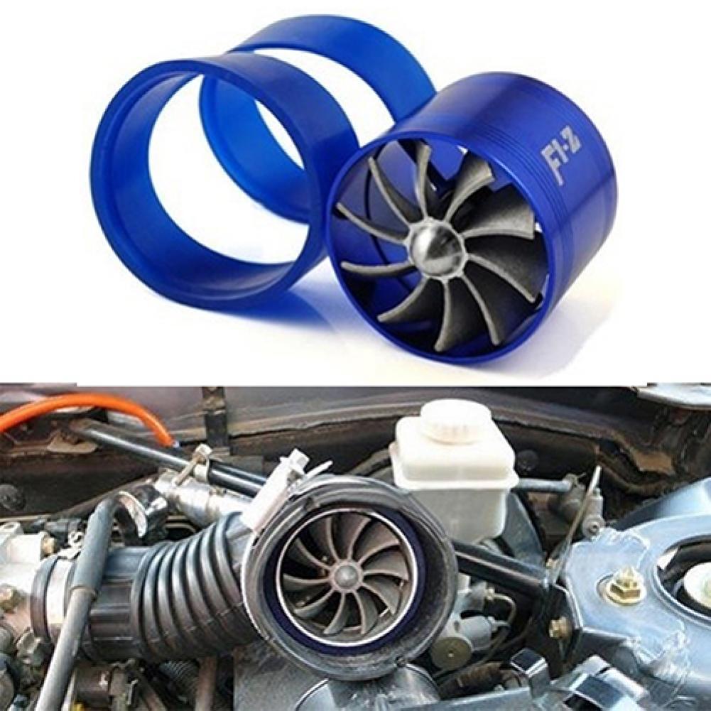 Universal Fuel Gas Saver Air Filter Intake Single Supercharger Turbine Turbo Fan